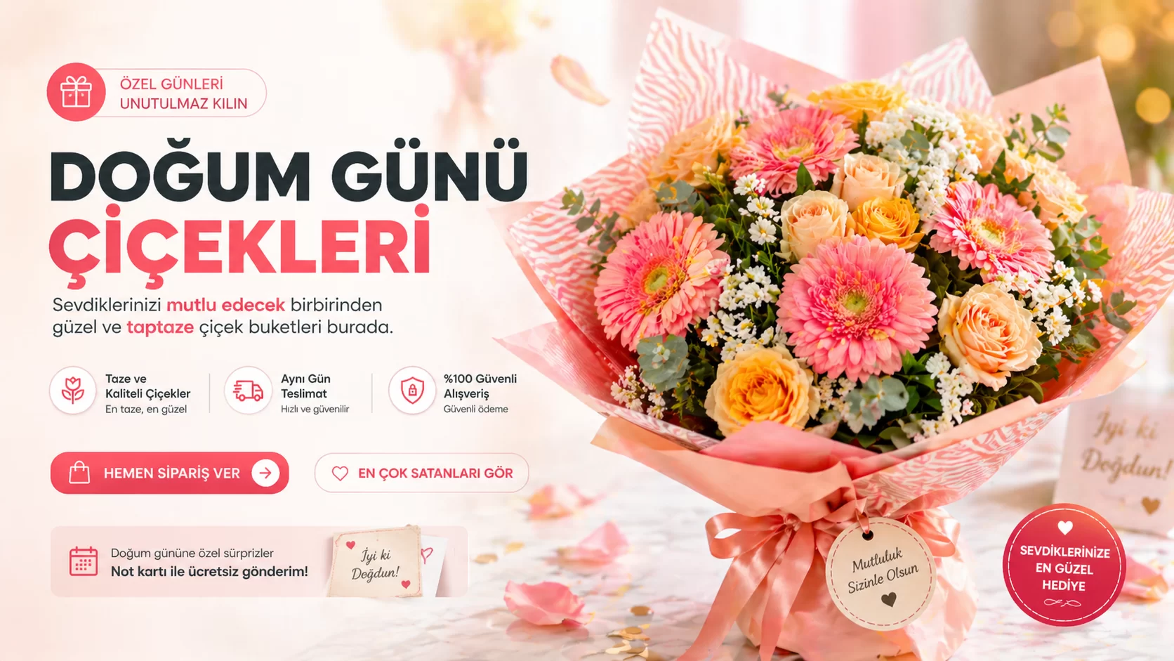 Doğum Günü Çiçekleri