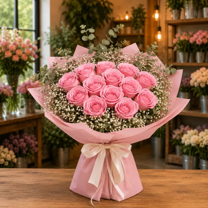 Pembe Düşler – Pembe Gül Buketi
