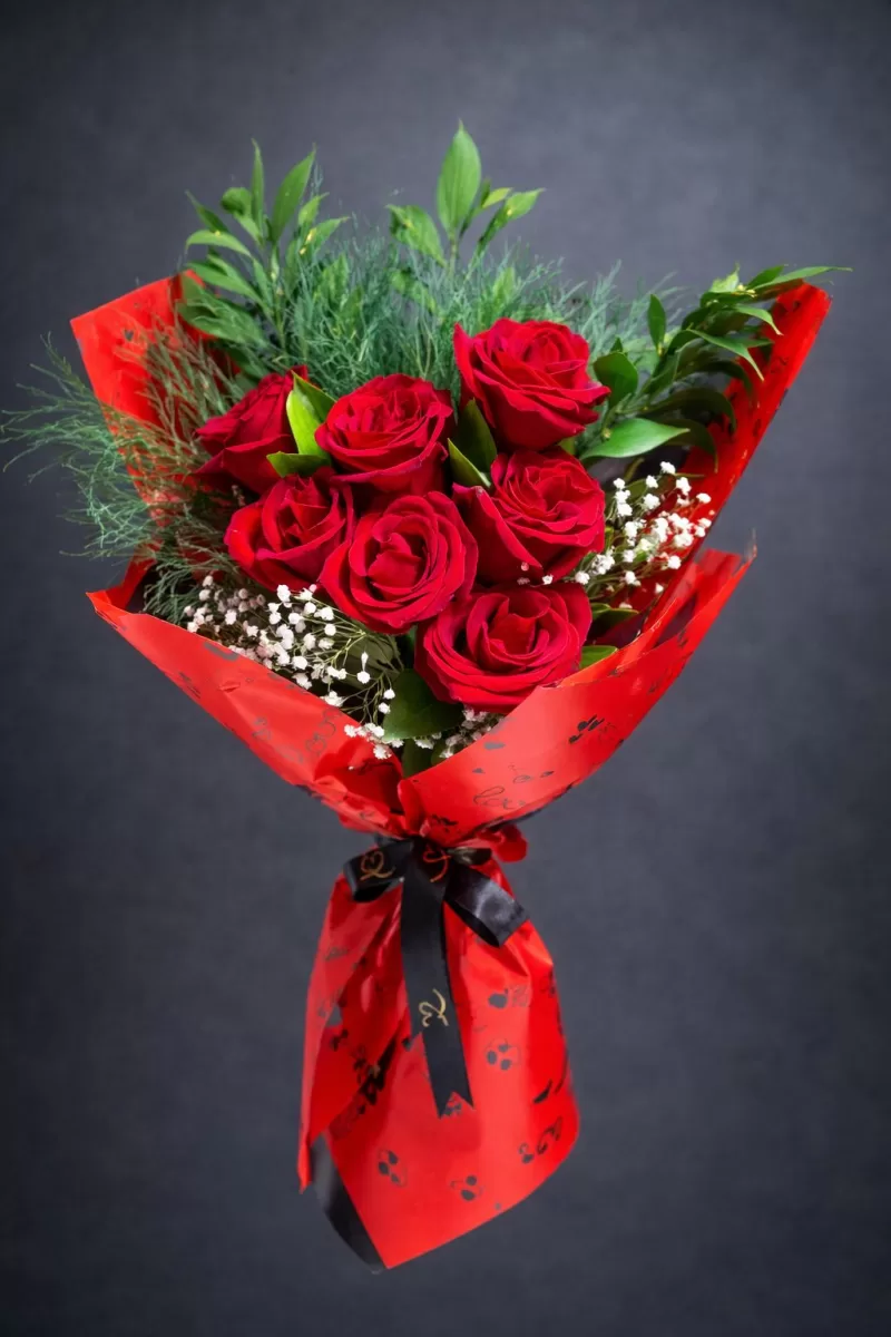 Sevgililer Günü 7’li Kırmızı Gül Buketi