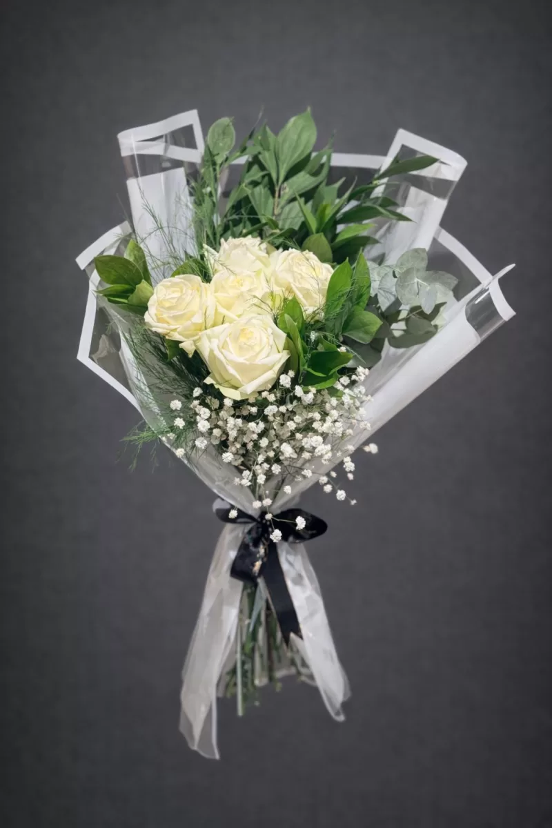 Sevgililer Günü Beyaz Gül Buketi