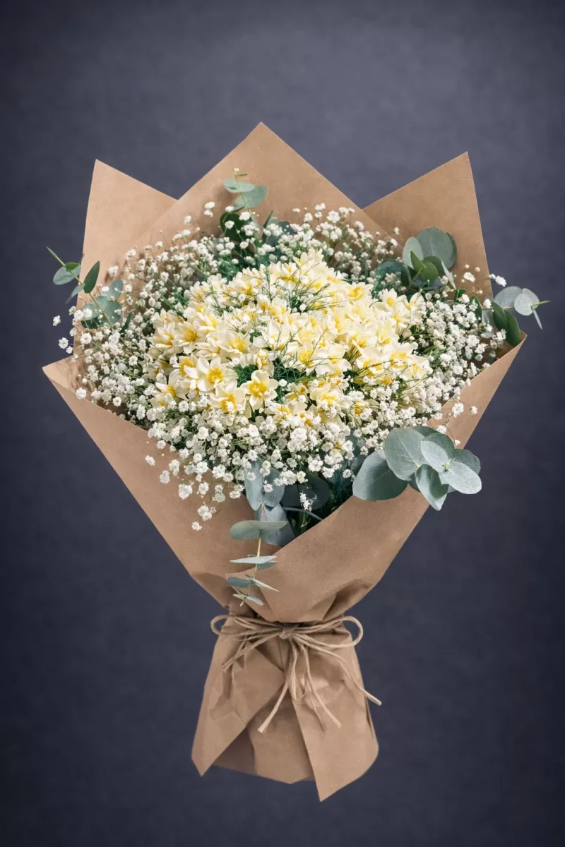 Sevgililer Günü Nergis Buketi – Doğal ve Zarif Tasarım