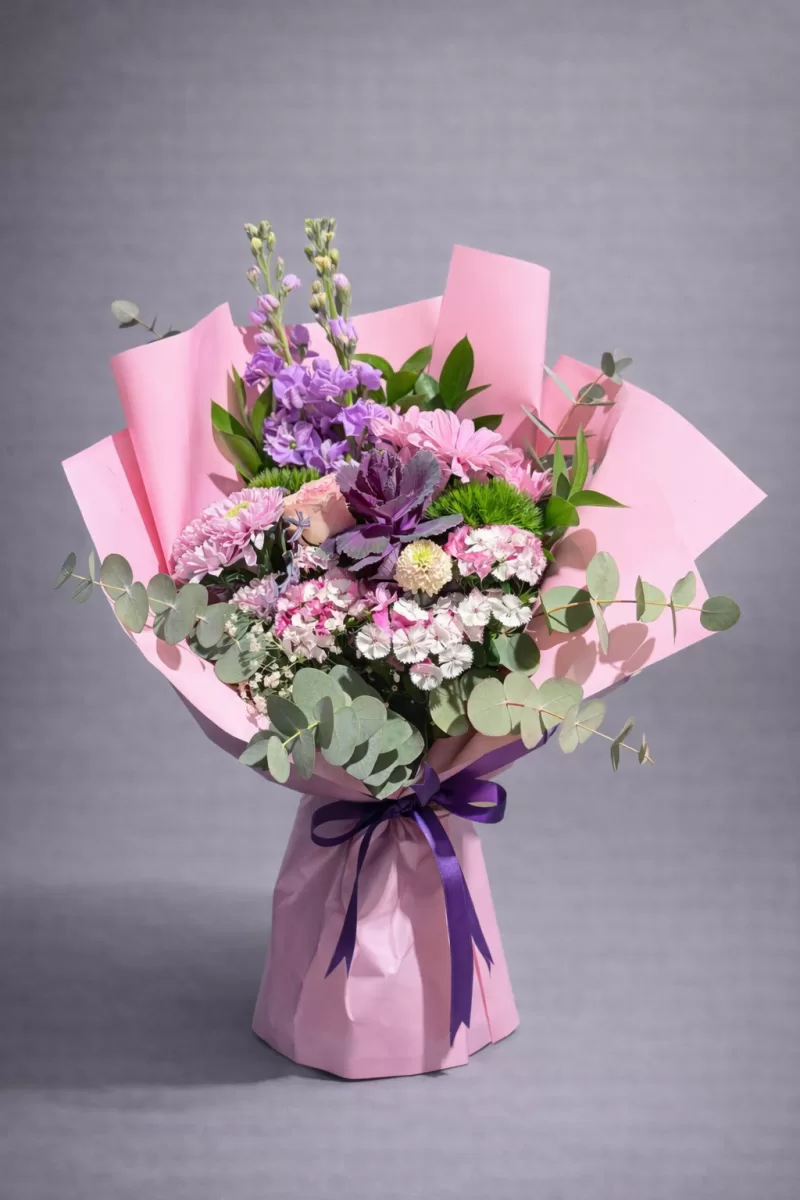 Karışık Mevsim Çiçekleri Buketi