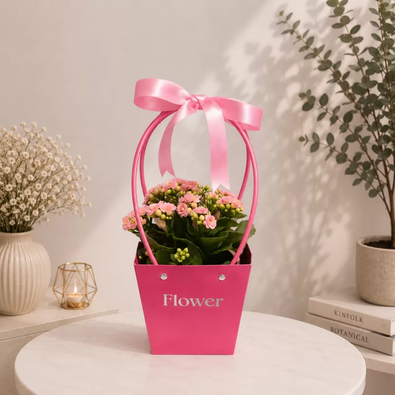 Pembe Kalanşo Saksı Çiçeği