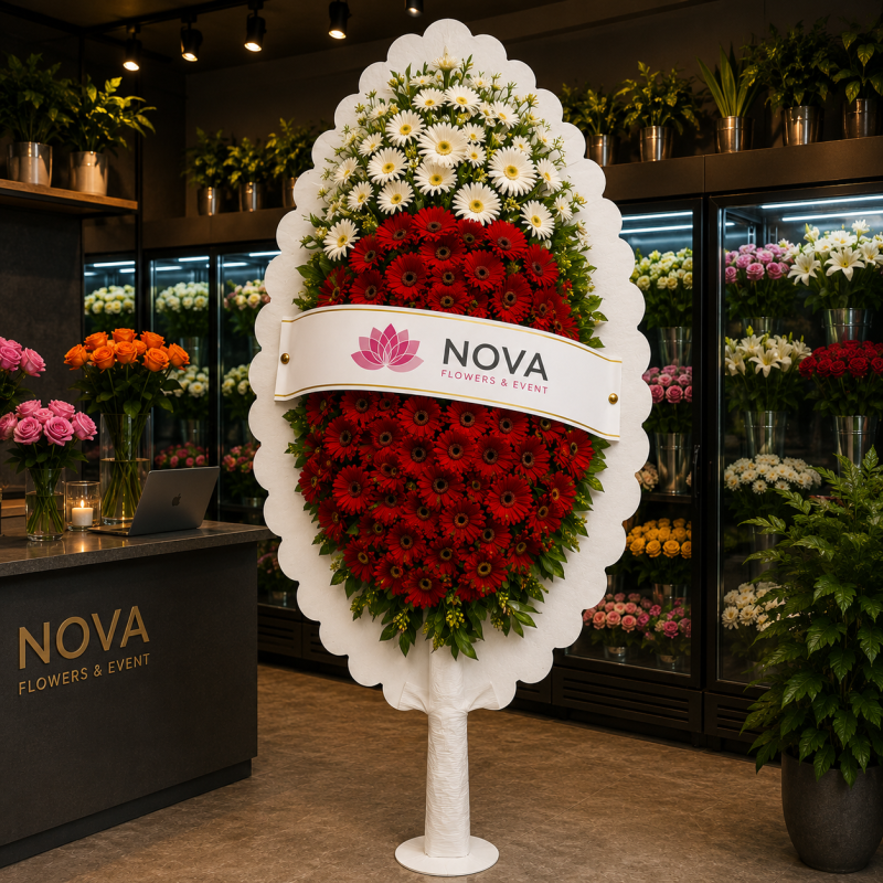 Nova Premium Gerbera Açılış ve Kutlama Çelengi